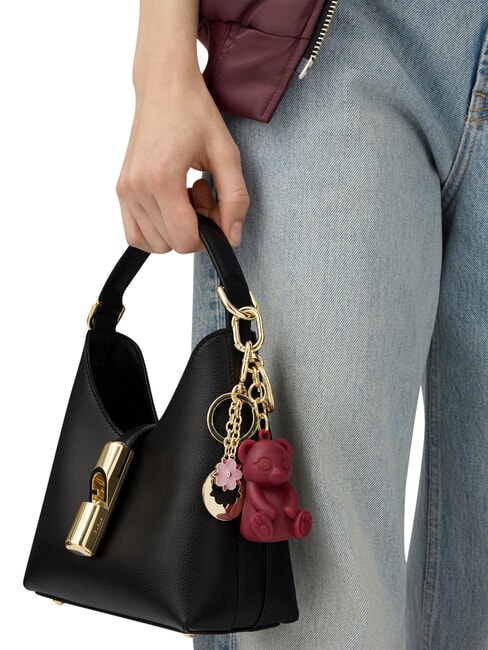 IRIDE Geantă de umăr mini, din piele negru - Genți femei