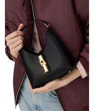 FURLA IRIDE Geantă de umăr mini, din piele negru - Genți femei - 4