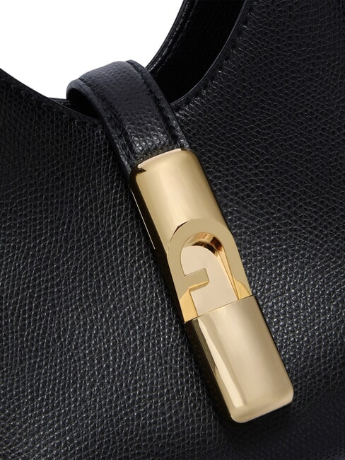 IRIDE Geantă de umăr mini, din piele negru - Genți femei