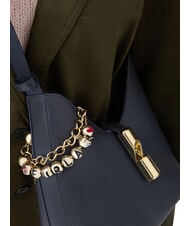 FURLA GOCCIA Geantă de umăr, piele albastru cerneală - Genți femei - 4