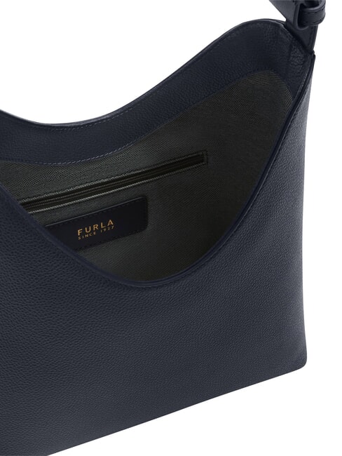 GOCCIA Geantă de umăr, piele albastru cerneală - Genți femei