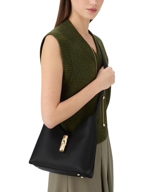 GOCCIA Geantă de umăr, piele negru - Genți femei