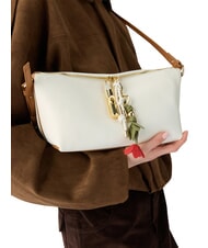 FURLA DEBBY Geantă de umăr, piele sm&acirc;nt&acirc;nă + brandy - Genți femei - 4