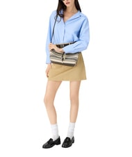 FURLA DEBBY Geantă de umăr, piele și in tonuri indigo - Genți femei - 2