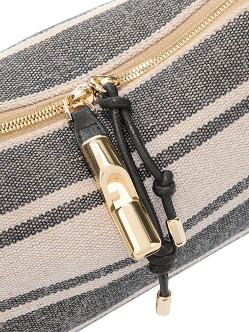 DEBBY Geantă de umăr, piele și in tonuri indigo - Genți femei