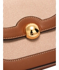 FURLA MOONLIGHT Geantă de umăr mini, din piele tonuri de coniac - Genți femei - 6