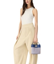 FURLA AMELIA Geantă mică tip găleată, de m&acirc;nă tonuri indigo - Genți femei - 2