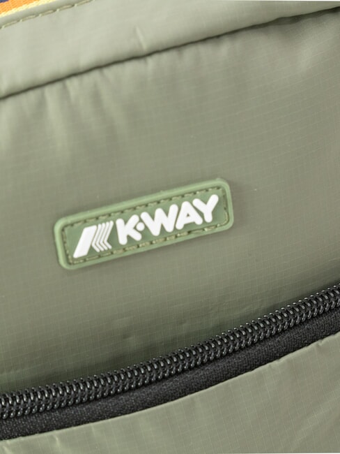 ERLOY Geanta din nailon cu buzunar lichen verde - Genți de umăr bărbați