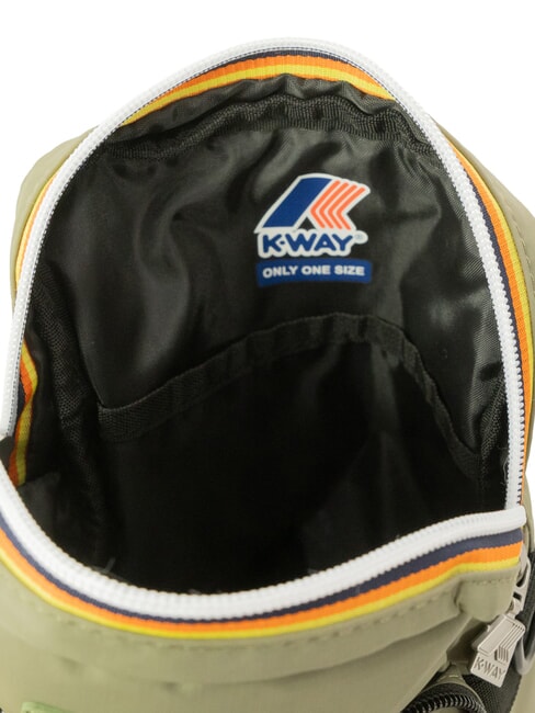 ERLOY Geanta din nailon cu buzunar lichen verde - Genți de umăr bărbați