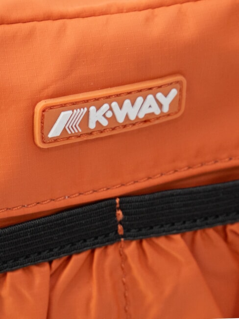 ALBAS Cutie cosmetică cu fermoar dublu, cu buzunare portocaliu-maroniu - Truse de toaletă