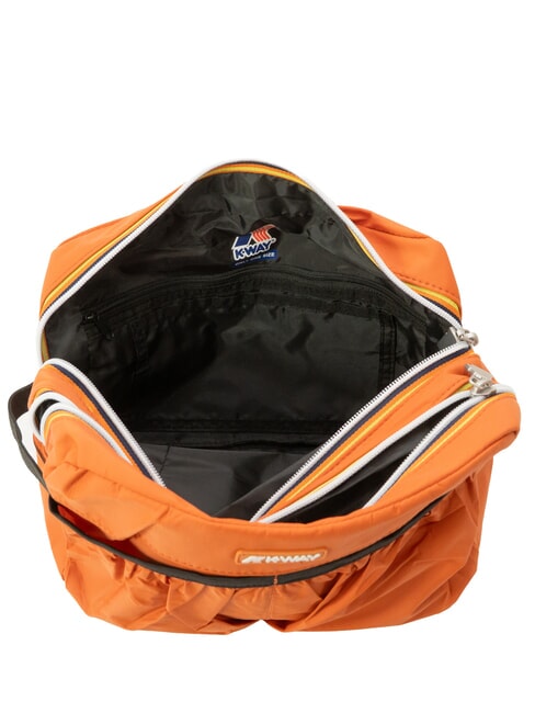 ALBAS Cutie cosmetică cu fermoar dublu, cu buzunare portocaliu-maroniu - Truse de toaletă