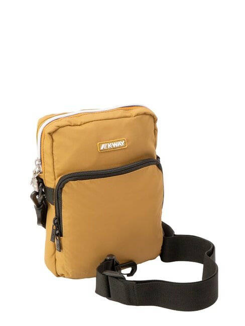 ERLOY Geanta din nailon cu buzunar bistre maro - Genți de umăr bărbați