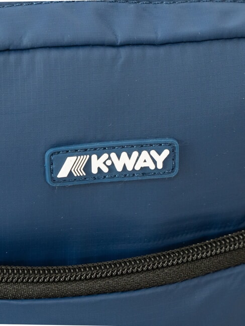 ERLOY Geanta din nailon cu buzunar insignă albastră - Genți de umăr bărbați