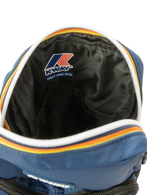 ERLOY Geanta din nailon cu buzunar insignă albastră - Genți de umăr bărbați