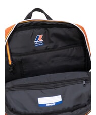 KWAY GIZY Rucsac din nailon pentru laptop de 15". portocaliu-maroniu - Rucsacuri pentru laptop - 6
