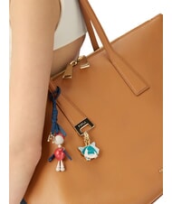 FURLA OLIVIA Geantă de cumpărături din piele de umăr tutun - Genți femei - 3