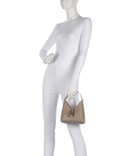 FURLA IRIDE Geantă de umăr mini, din piele greige - Genți femei - 5