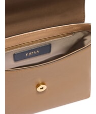 FURLA MOONLIGHT  Geantă mini cu curea de umăr caramel - Genți femei - 4