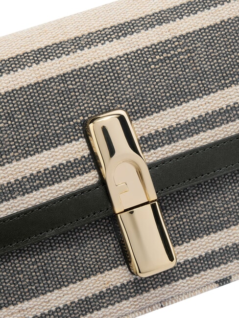 IRIDE Geantă de umăr, piele tonuri indigo - Genți femei