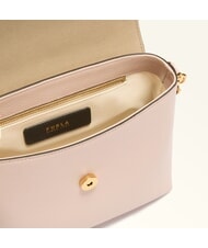 FURLA MOONLIGHT  Geantă mini cu curea de umăr roz prăfuit - Genți femei - 7