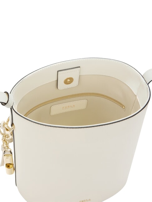 ROXIE Geantă de umăr, piele CREMĂ - Genți femei