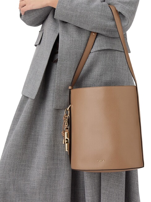 ROXIE Geantă de umăr, piele caramel - Genți femei