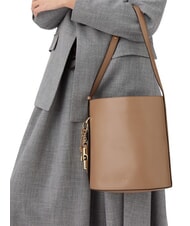 FURLA ROXIE Geantă de umăr, piele caramel - Genți femei - 3