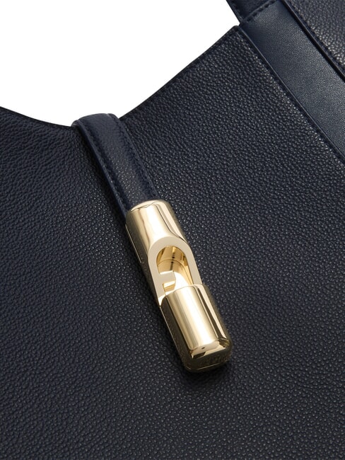 GOCCIA Geantă de umăr, piele albastru cerneală - Genți femei