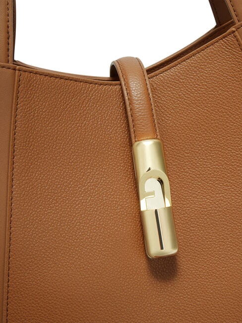 GOCCIA Geantă de umăr, piele coniac - Genți femei