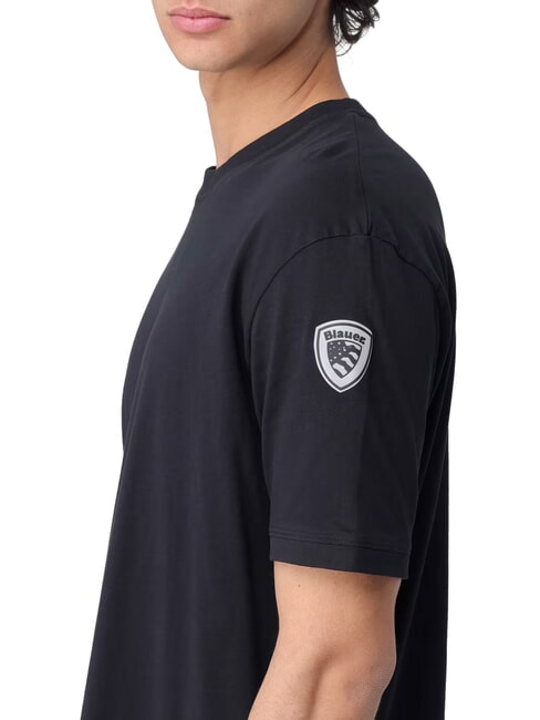 HANSON Tricou din bumbac cu m&acirc;necă scurtă negru - tricou