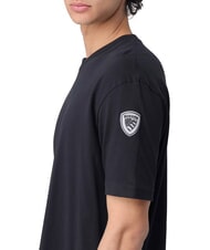 BLAUER HANSON Tricou din bumbac cu m&acirc;necă scurtă negru - tricou - 3