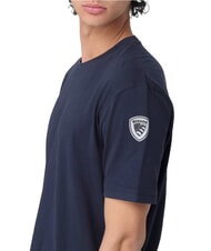 BLAUER HANSON Tricou din bumbac cu m&acirc;necă scurtă albastru - tricou - 3