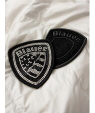 BLAUER CAMELIA Jachetă scurtă cu puf și glugă Albă ca Zăpada - Jachete de puf pentru femei - 4