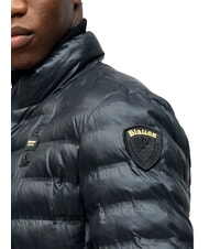 BLAUER SEWALL Jachetă scurtă, căptușită, cu puf, guler &icirc;nalt negru/gri 995 - Jachete pentru bărbați - 5