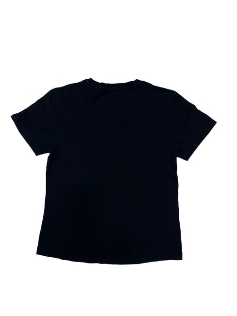 GRAHAM Tricou din bumbac cu m&acirc;necă scurtă negru - tricou