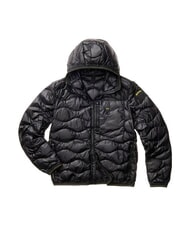 BLAUER WAVE Jachetă scurtă cu puf și glugă negru - Jachete pentru bărbați - 3