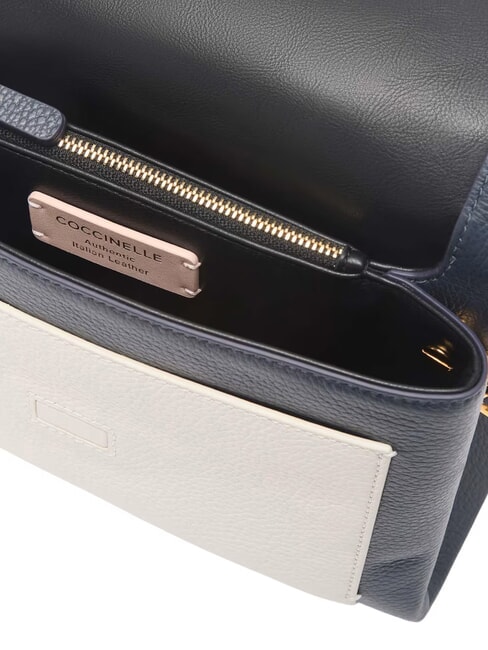 DORIAN BICOLOR Geantă de umăr din piele multfriris - Genți femei