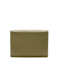 COCCINELLE METALLIC SOFT Portcard din piele ciocănită verde laur - Portofele femei - 3