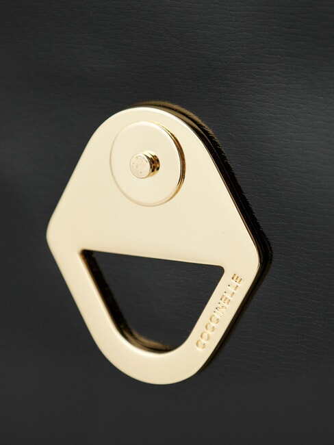 DEW SHINY CALF Geantă de umăr mini negru - Genți femei