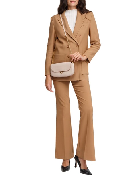 DEW Geanta mica din piele ciocanita rozete - Genți femei