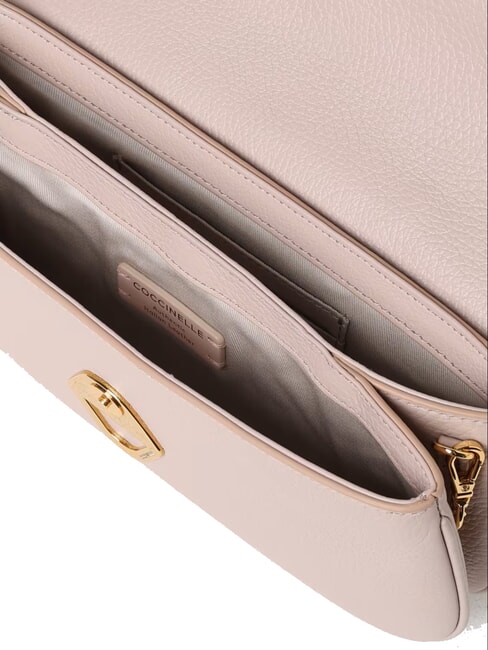 DEW Geanta mica din piele ciocanita rozete - Genți femei