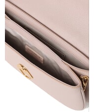 COCCINELLE DEW Geanta mica din piele ciocanita rozete - Genți femei - 5