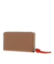 COCCINELLE MYRTHA MAXI LOG Portofel mare din piele cu fermoar negru / roșu - Genți femei - 3