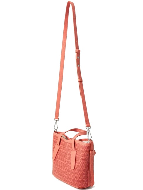 NEVER WITHOUT BAG COATED MONOGRAM Geantă de m&acirc;nă cu curea de umăr merlot - Genți femei