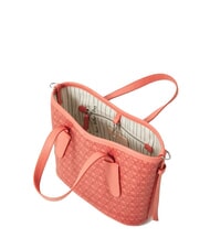 COCCINELLE NEVER WITHOUT BAG COATED MONOGRAM Geantă de m&acirc;nă cu curea de umăr merlot - Genți femei - 3