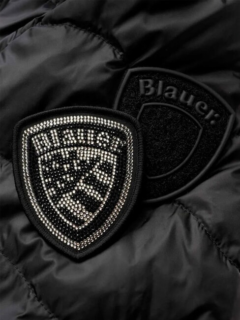 CAMELIA Jachetă scurtă cu puf și glugă negru - Jachete de puf pentru femei