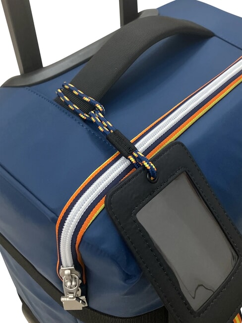 BLOSSAC  Cărucior pentru bagaje de m&acirc;nă impermeabil insignă albastră-neagră - Bagaje de m&acirc;nă