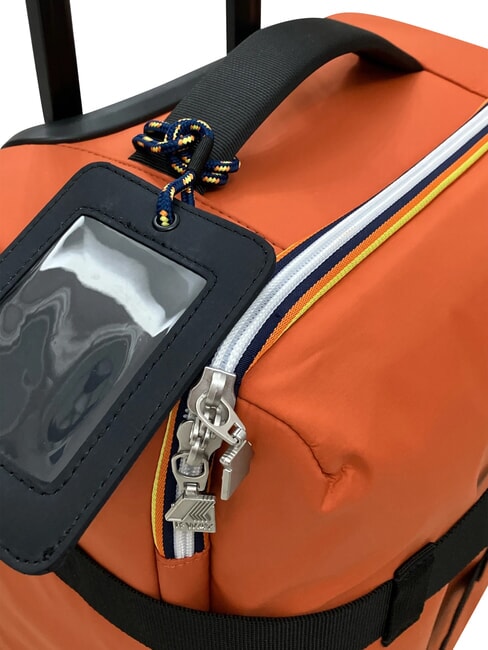 BLOSSAC  Cărucior pentru bagaje de m&acirc;nă impermeabil portocaliu-maroniu-negru - Bagaje de m&acirc;nă