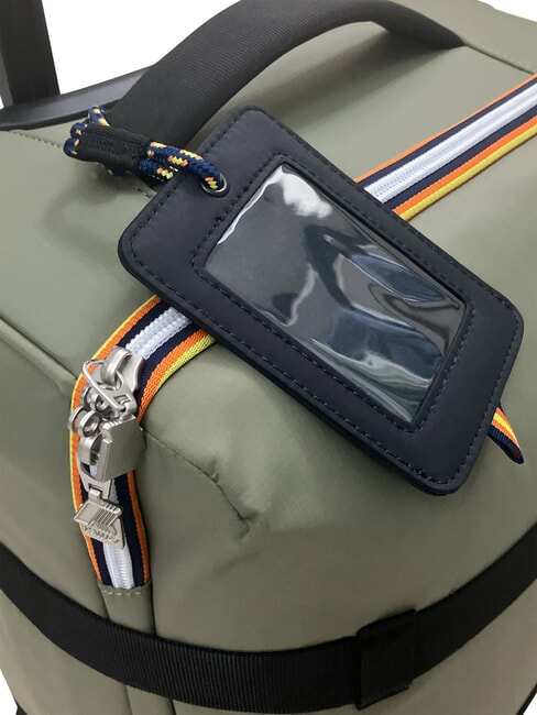 BLOSSAC  Cărucior pentru bagaje de m&acirc;nă impermeabil lichen verde-negru p - Bagaje de m&acirc;nă