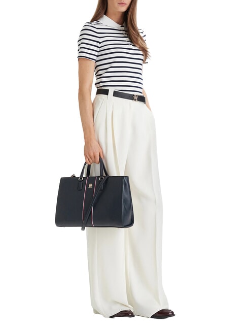 TH DAILY Geantă de m&acirc;nă, cu curea de umăr albastru spațial - Genți femei